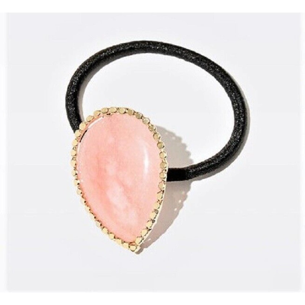 ROSANTICA Solitario Rose Quartz Hair Tie Pony Tail Holder
